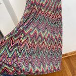 Ny Collection Plus Size Multicolor Sleeveless Maxi Dress Rainbow Chevron Stripe Photo 9