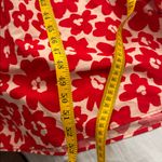 ZARA Red and White Floral Midi Dress sz M Photo 7