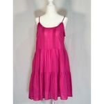Sweet Wanderer Size M Pink Tiered Sleeveless Mini Dress W/ Adjustable Straps & P Photo 1