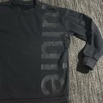 Lululemon  Perfectly Oversized Crew Logo RARE SPELLOUT Photo 4