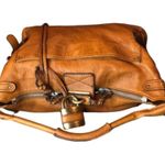 Chloé CHLOE PADDINGTON British Tan Leather Hobo Shoulder Bag with Lock Key Photo 4