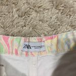 ZARA Marbled High Waist Button Fly Cutoff Shorts Photo 5