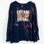 Chicago Bears Custom One Of A Kind Reverse Dyed Graphic Tee SZ 2XL Football Photo 0