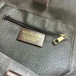 MARLON Gray Made In Italy Suede Studded Slouchy Tote Photo 5