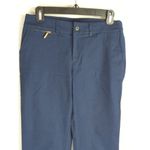 Lauren Ralph Lauren Women's Mid Rise Cotton Straight Leg Dress Pants Blue Size 2 Photo 1