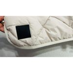 Free People NEW  Chill Out Packable Puffer Poncho Scarf Jacket in Ivory One Size Photo 7