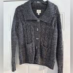 st. john's bay ‎ Women's Sweater PL Cable Knit Button Down Cardigan Heather Photo 1