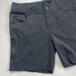 prAna  Shorts Gray Hiking Nylon Spandex Size 2 Zipper Fly Lightweight Photo 1