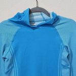 Athleta Neothermal Hoodie Womens Size XS Athletic Seamless Stretch Blue Photo 8
