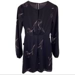 ASTR black tie skirt floral print draped dress XS Photo 4