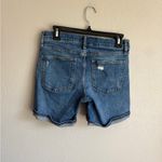 Gap  Denim Dark Wash Blue 5” Jean Shorts Mid Rise Womens 26 Casual Summer Photo 3