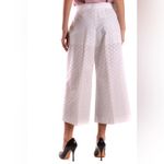 RED VALENTINO Cotton Lace Eyelet Wide Leg Pant Size US 6 White Photo 1