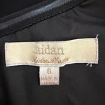 Aidan Mattox Asymmetric Ruffle Bodycon Cocktail Mini Dress Womens 6 Black Tulle Photo 12