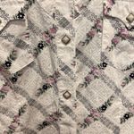 Roper White Striped Floral Western Pearl Snap Long Sleeve Size Large‎ Rodeo 4H Photo 2