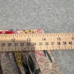 World Market Lounge Pants Womens S/M Tan Pink Coquette Romantic Tropical Floral Size M Photo 11