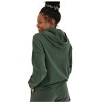 Aerie Green Sunday Soft Lace Up Oversized Hoodie French Terry Fleece Sweatshirt Photo 2