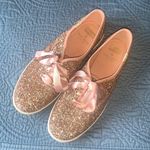 Keds  X Kate‎ Spade rose gold glitter sneakers size 7.5 Photo 2