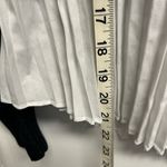 Maeve Amary Black Open Knit Sweater with white pleated hem Photo 2