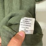 Francesca Bettini Women's Green Italian 100% Linen Knee Length Dress Size XL Photo 9