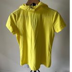 Nike Yellow Funnel Collar Women's Small Golf Short Sleeve Sweat Wick Dri Fit Photo 5
