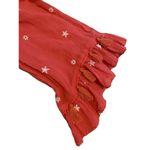 American Eagle Floral Blouse Embroidered Tassle Bell Sleeve  Photo 0