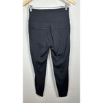 Athleta Pleather Front Skinny Pants Size Small Stretch 4" Wide Waistband Photo 2