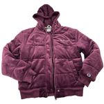 Champion  Velour Puffer Jacket/Coat Women's Size Small Purple Plum Streetwear Photo 8