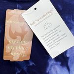 Soft Surroundings Trina Tie Dye Poncho Blue White LXL Handkerchief Lightweight Photo 2