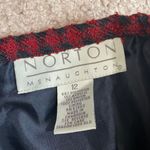 Vintage Red Plaid Norton McLaughton Skirt 12 Photo 2