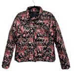 Lands’ End Lightweight Packable Down Puffer Jacket in Pink Floral Print Photo 0