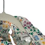 Summer Salt White Floral Long Sleeve Blouse Preppy Office Womens Plus 1xl Photo 2