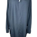 Denim & Co . Active Zip-Front French Terry Tunic Jacket Black 3X NWOTd Photo 2