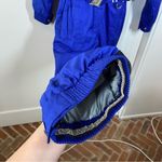 Marker Ski Suit One Piece Snowsuit Snow Bib Apres Vtg Womens size 10 cobalt blue Photo 3