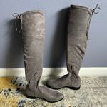 Guess Grey Somers OTK Suede Boots Photo 5