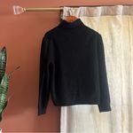 J.Crew Cropped Puff Sleeve Turtleneck Sweater Whimsigoth Black Wool NWT Sz XXL Photo 4
