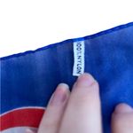 Souvenir Of Barbados Vintage Sheer Nylon Scarf Approx. 28 X 31 Blue Photo 3