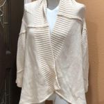 Obey  beige open drapey knit cardigan Photo 1