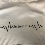 Custom Logo Vinyl Printed White Short Sleeve Graphic T Photo 3