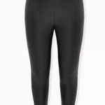 Torrid Black Faux Leather Quilted Leggings Sz.2 Photo 4