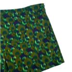 Derek Lam Ikat Print Khaki Green and Brown Cotton Shorts 4 Photo 2