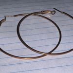 Big Hoop Gold Plated Simple Earrings Photo 1