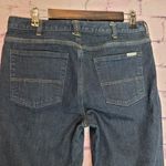 Carhartt  WOMENS ORIGINAL FIT STRAIGHT LEG FLANNEL LINED METALLIC DARK WASH JEANS Photo 5