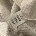 Kathy Ireland  Size S Textured Gauze White Short Sleeve Pearl Button Down Shirt Photo 12