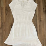 Cloth & Stone Short Sleeve White Linen Blend Dress Photo 0