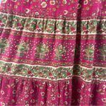 Vintage The Vermont Country Store Small Cottagecore Prairie Floral Tiered Dress Red Photo 2