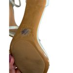 ROUGE Silver Metallic Strappy Sandals Heels Size 9 Photo 5