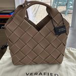 NWT Verafied New York Etoupe Woven Basket Bag Tan Photo 7