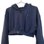 For Love & Lemons blue cropped hoodie. Size Medium Photo 13