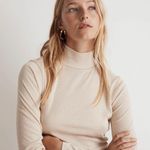 Madewell Semi-Sheer Mock-neck Long Sleeve Sage Green Tee Shirt Top Size XS Photo 1