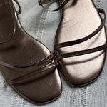 H by Halston Ethereal Metallic Silver Strappy Sandals Photo 1